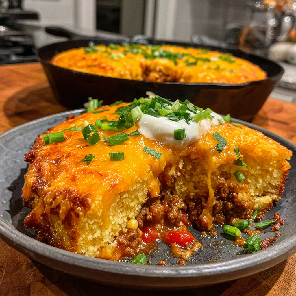 One Skillet Sloppy Joe Cornbread Casserole – Easy, Hearty Comfort Food 7 One Skillet Sloppy Joe Cornbread Casserole 4