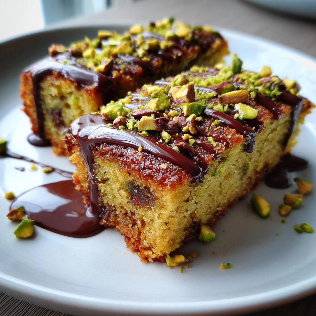 Pistachio Chocolate Snacking Cake 3
