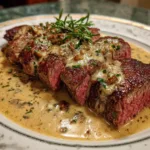 Steak with Bourbon Garlic Cream Sauce 2