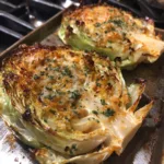 Garlic Parmesan Roasted Cabbage Steaks 1